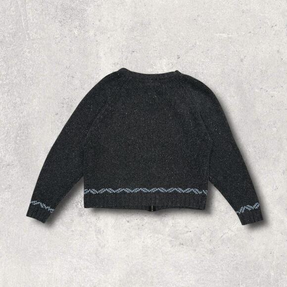 ★ Route 66 (Women’s) Charcoal Gray Cozy Full-Zip Knit Cardigan ★ - Picture 3 of 6